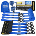 Kit 15 pzs de correas de amarre con trinquete de 5 m y fuerza de ruptura de 1.000 kg – CargoClinch™
