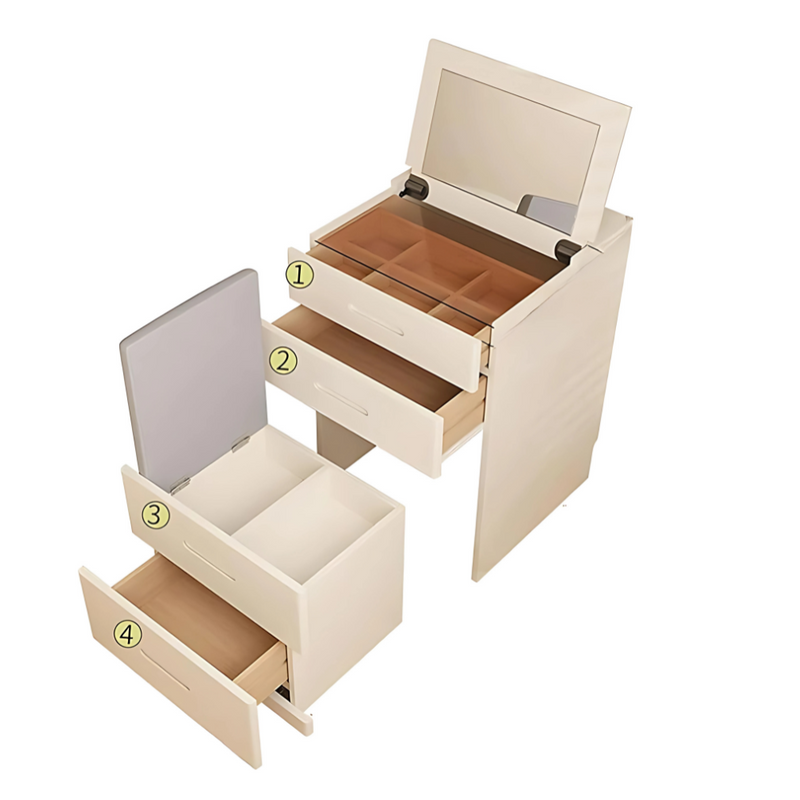 WhiteDream™ – Organizador 3 em 1 com Espelho LED