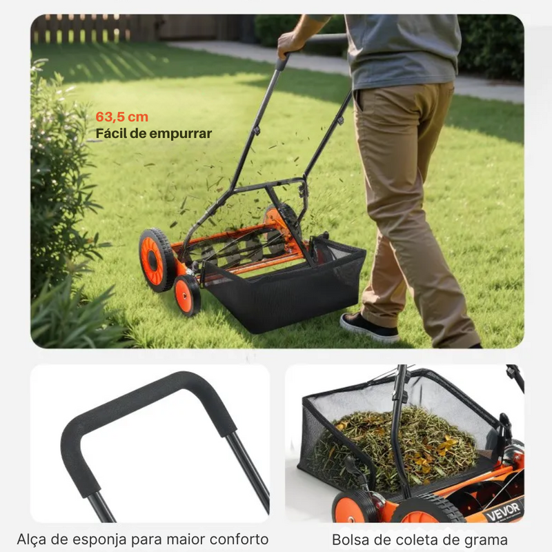 Cortador De Grama 5 Laminas EcoGreen™