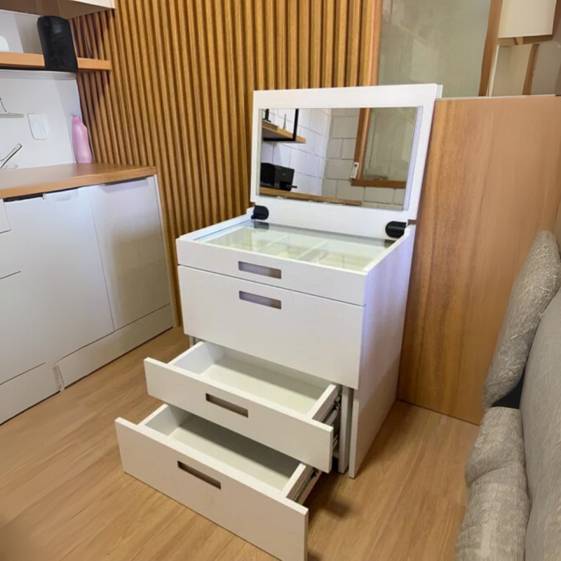 WhiteDream™ – Organizador 3 em 1 com Espelho LED