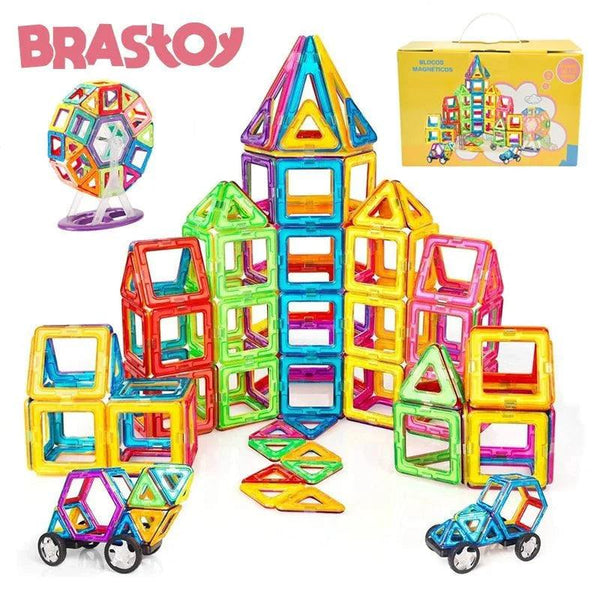 Blocos de construção magnética-120PCS