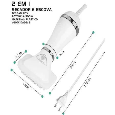 escova secadora pet
