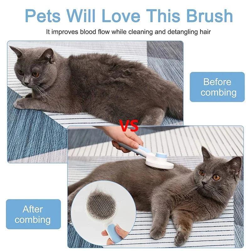 Escova de remoção de pelos de gato