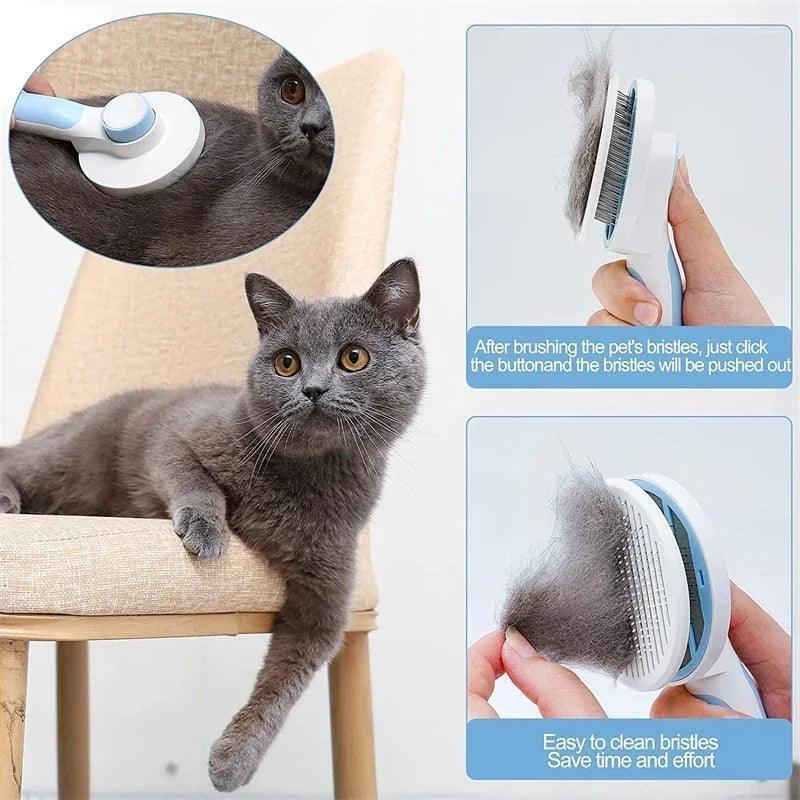 Escova de remoção de pelos de gato
