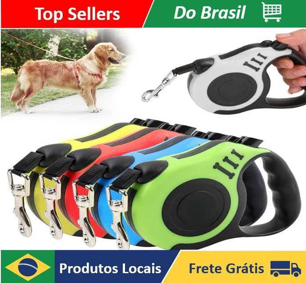 Guia Retrátil Para Cães E Gatos
