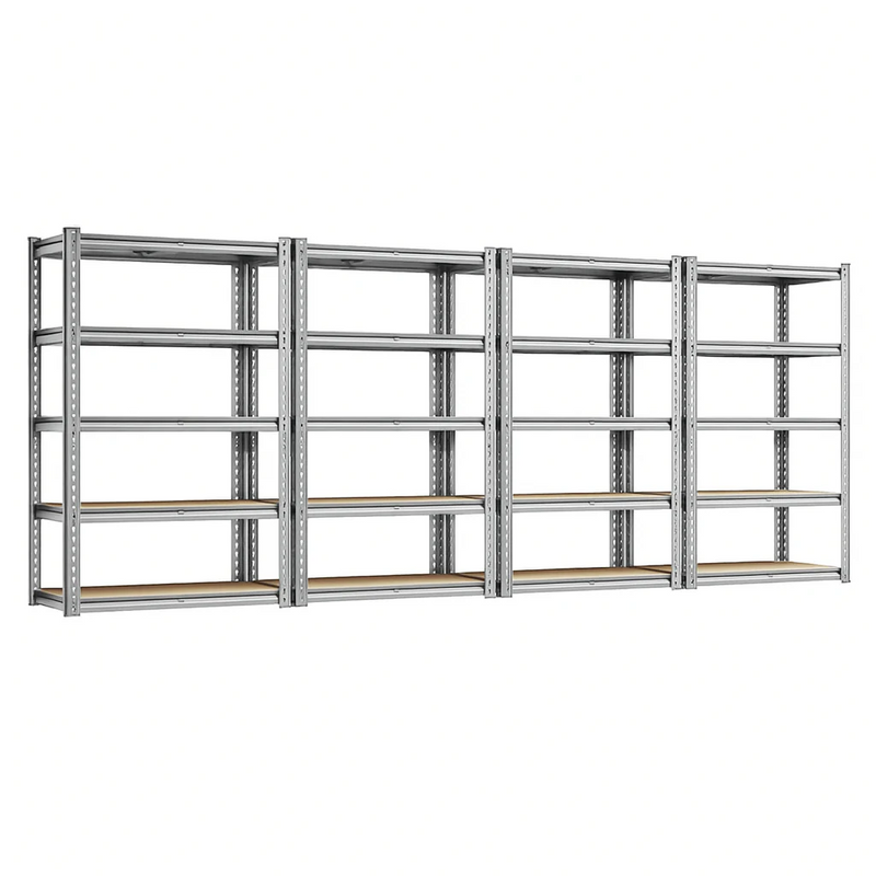 Estante Metálica Ajustável de 5 Níveis com Capacidade de 915 kg para Garagem, Cozinha e Depósito – FlexiRack™
