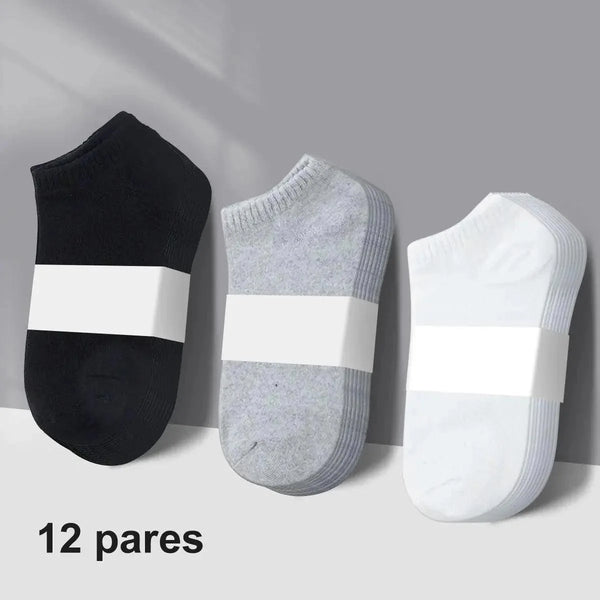 Kit 12 pares de meia masculina