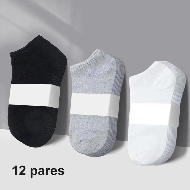 Kit 12 pares de meia masculina