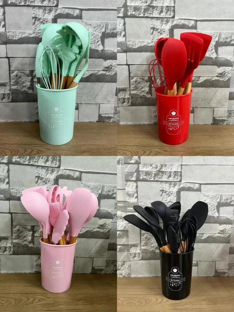Kit 12 talheres de silicone